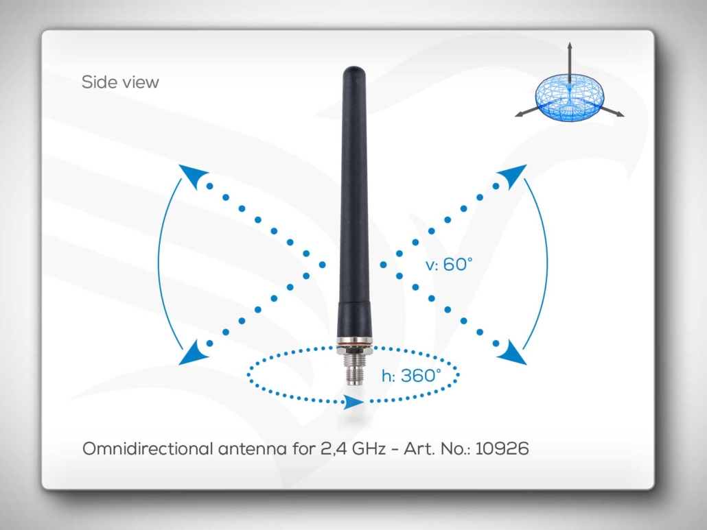 Omnidirectional Antenna 2,4 GHz Art. No.: 10926